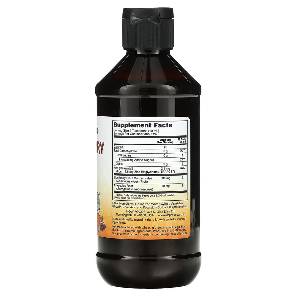 iHerb Now Foods Elderberry Liquid for Children 237ml (8fl oz)
