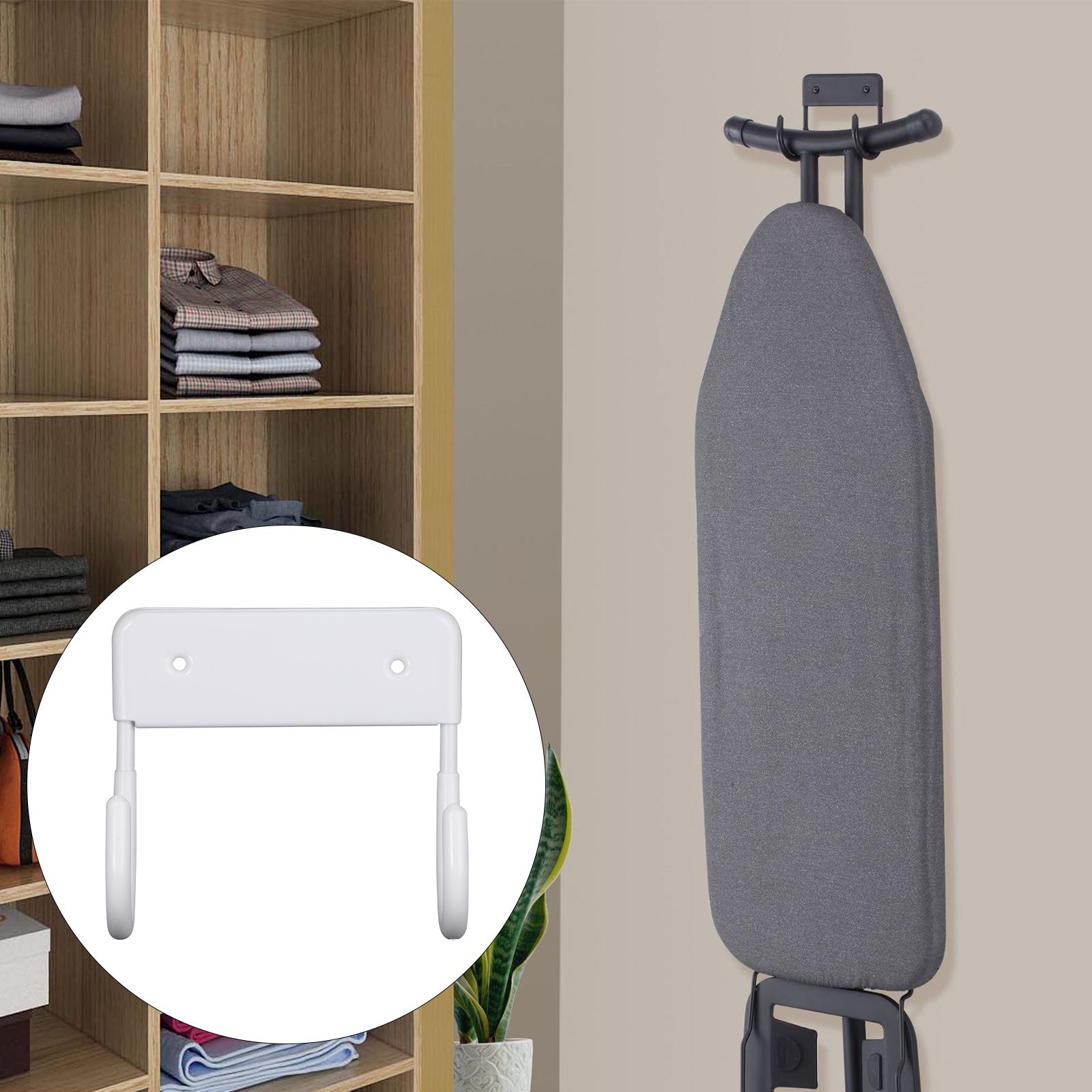 

Wall-Mounted Laundry Organizer for Ironing Boards - Space-Saving Solution білий