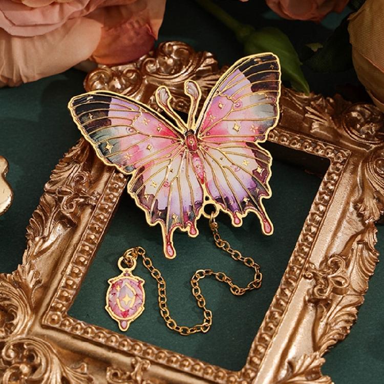 Butterfly Bookmarks Metal Bookmarks with Pendant Book Page Marker Appreciation Present for Teacher Book Lover