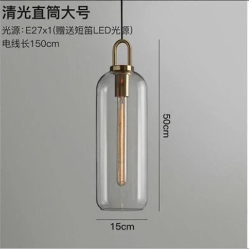 Modern Creative Glass Ball Pendant Light Nordic Home Decoration Restaurant Pendant Light Bedroom Bedside Lamp Lighting Fixture