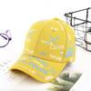 Trendy Adjustable Baseball Cap Breathable Sun Protection Graffiti Print Cap Hip Hop Sunshade Hats for Boys Girls