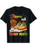 Step into Black History Month Black Sneakers Women's T-Shirt, Men's T-Shirt  Summer Casual Short Sle