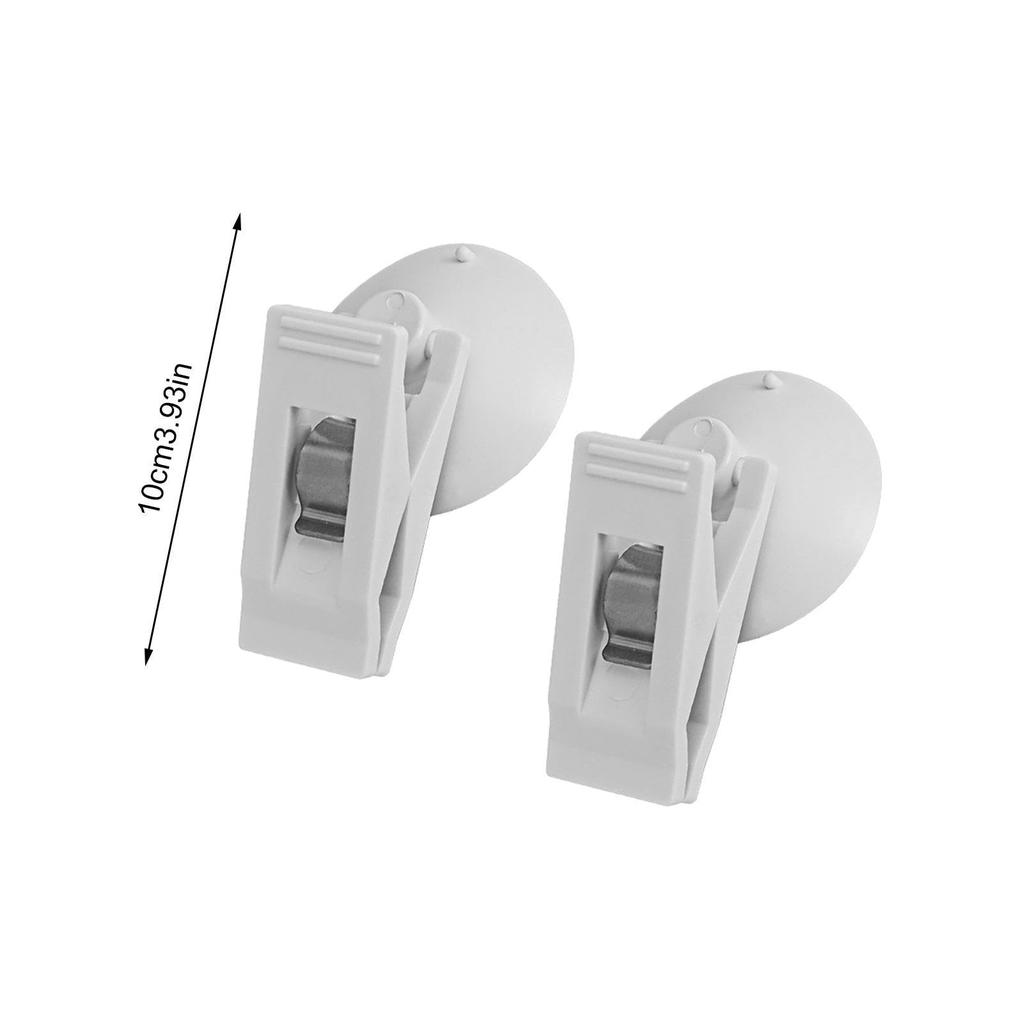 Car Permit Holder Clip - 2 Suction Cup Clips, Windshield Parking Ticket Holder with