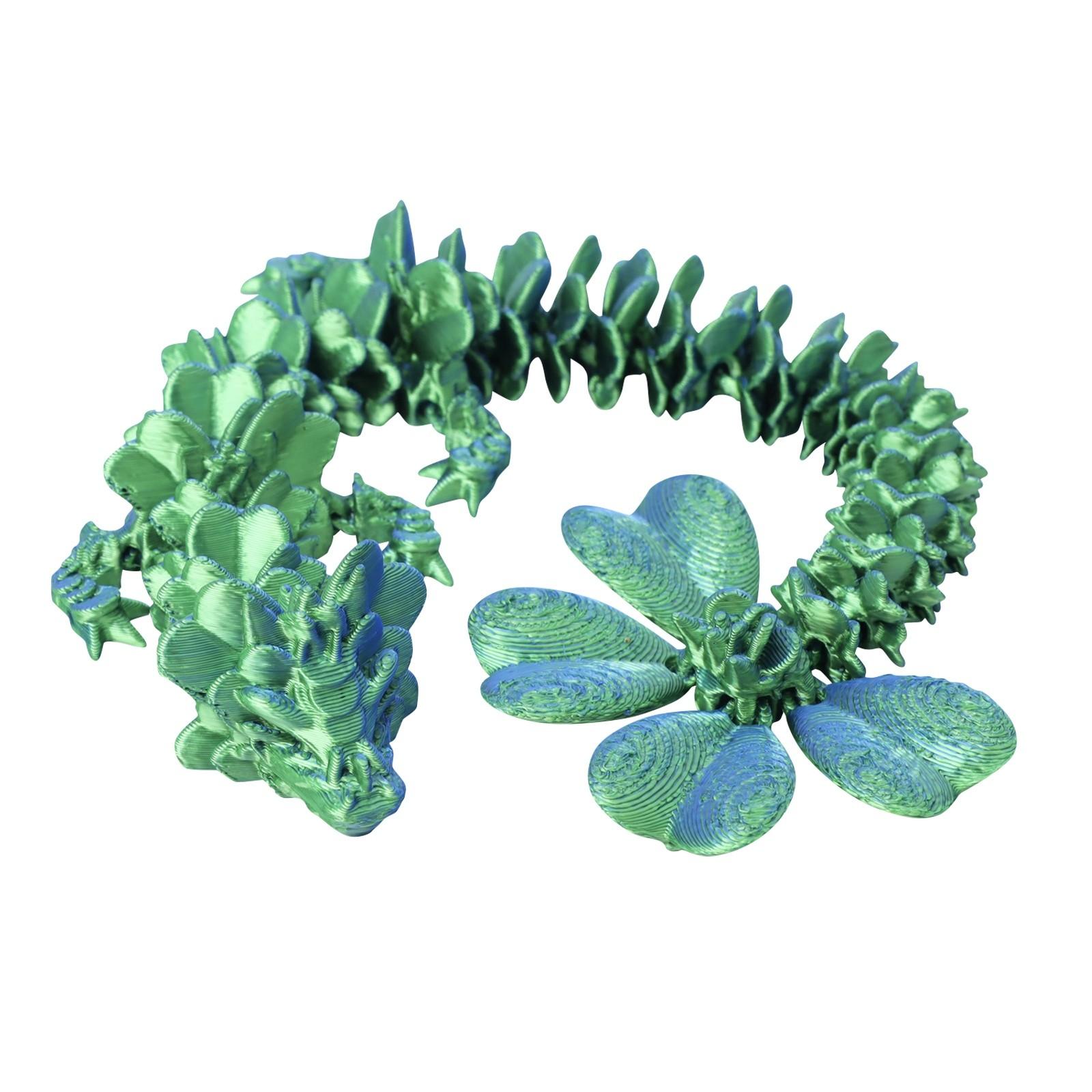 

3D-печатный дракон, креативный шарнирный дракон, подвижная модель всего тела, украшение, игрушка One Size