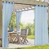 1PC Waterproof Outdoor Curtains Lightweight Semi-Transparent Partition Curtain Perfect for Living Room Porch and Pergola Decor
