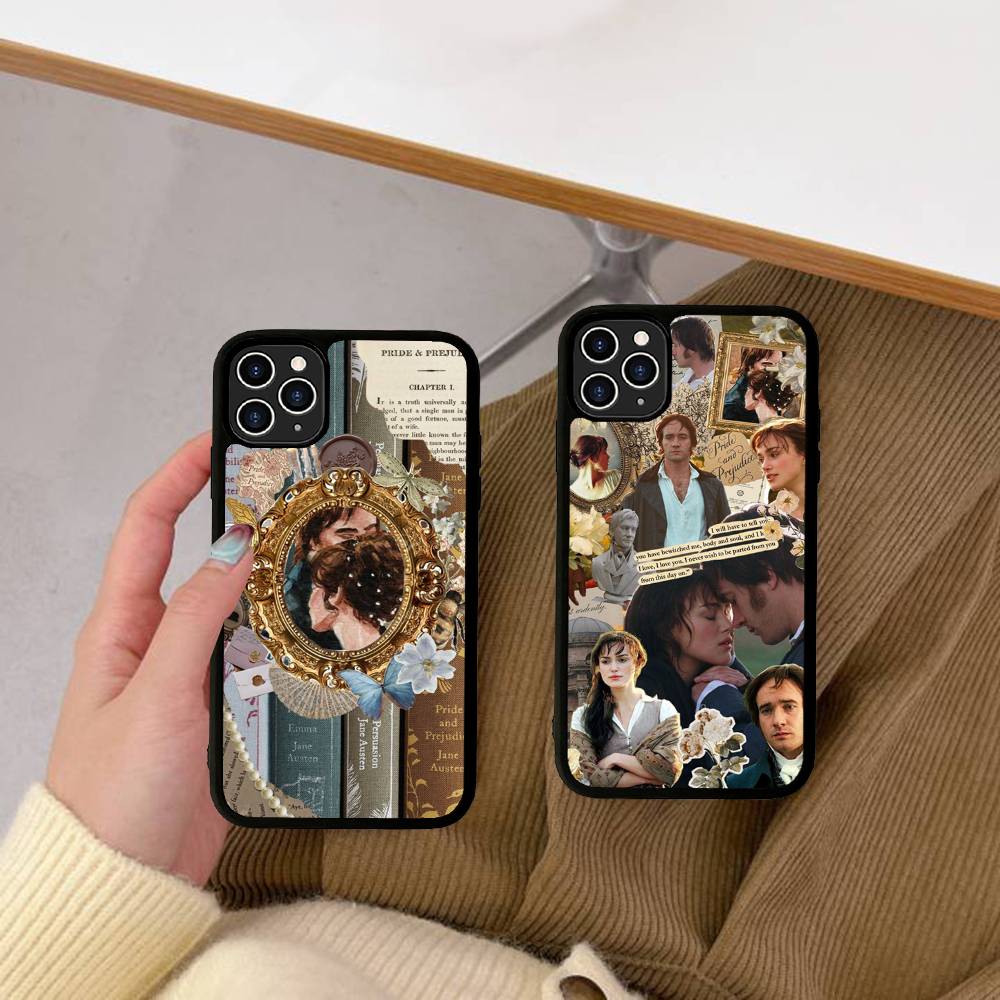 Pride And Prejudice Jane Austen For IPhone 17 16 15 14 13 Pro 12 11 Pro Max Hard PC+TPU Phone Cases Back Cover