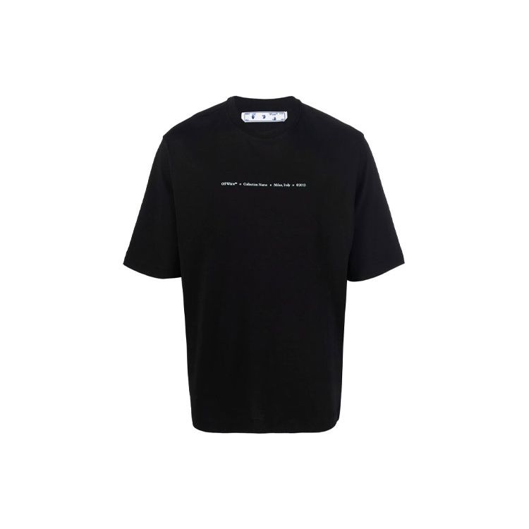 

Off-White Marker Skate Tee Черные/Многоцветные мужские топы OMAA119F21JER0231084 XXL