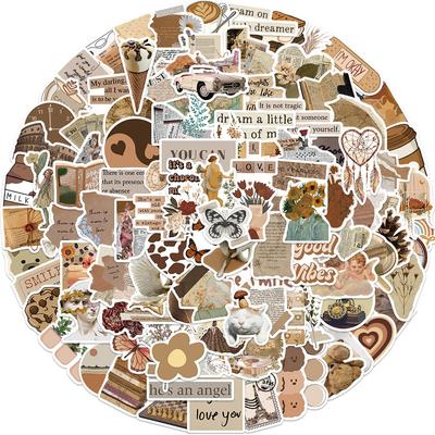 112 Retro Art Collage Graffiti Stickers Suitcase DIY Waterproof Stickers