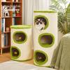 Cmisstree Plush Cat Tree with Sisal Barrel