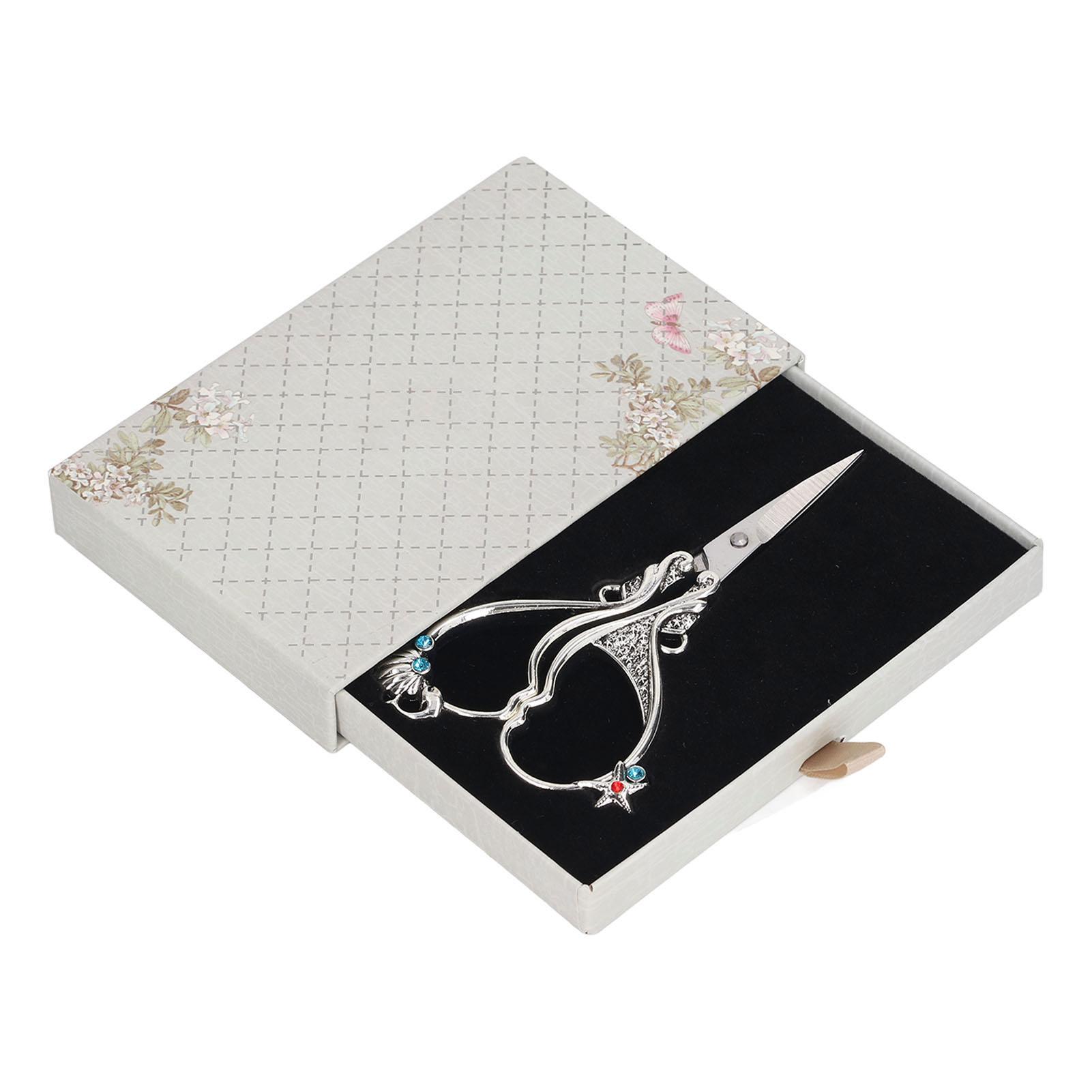 

Винтажные вышивальные ножницы, нержавеющая сталь, защита от ржавчины, портативные, для рукоделия, швейные ножницы для портного