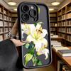 White Lilies and Bees Luxury Anti-Slip TPU Phone Case For Xiaomi Redmi Note 15 14 13 12 11 10 9 Pro Full Protective Cover