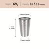 Shangqi Korean Style 400ml Stainless Steel Diamond Texture Outdoor Water Bottle
