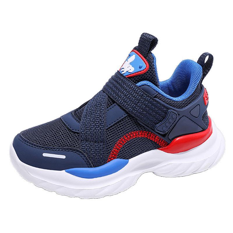 Boys Shoes New Mesh Breathable Running Shoes Non-slip Soft Sole Shock Absorption Children's Boys Sports Shoes
