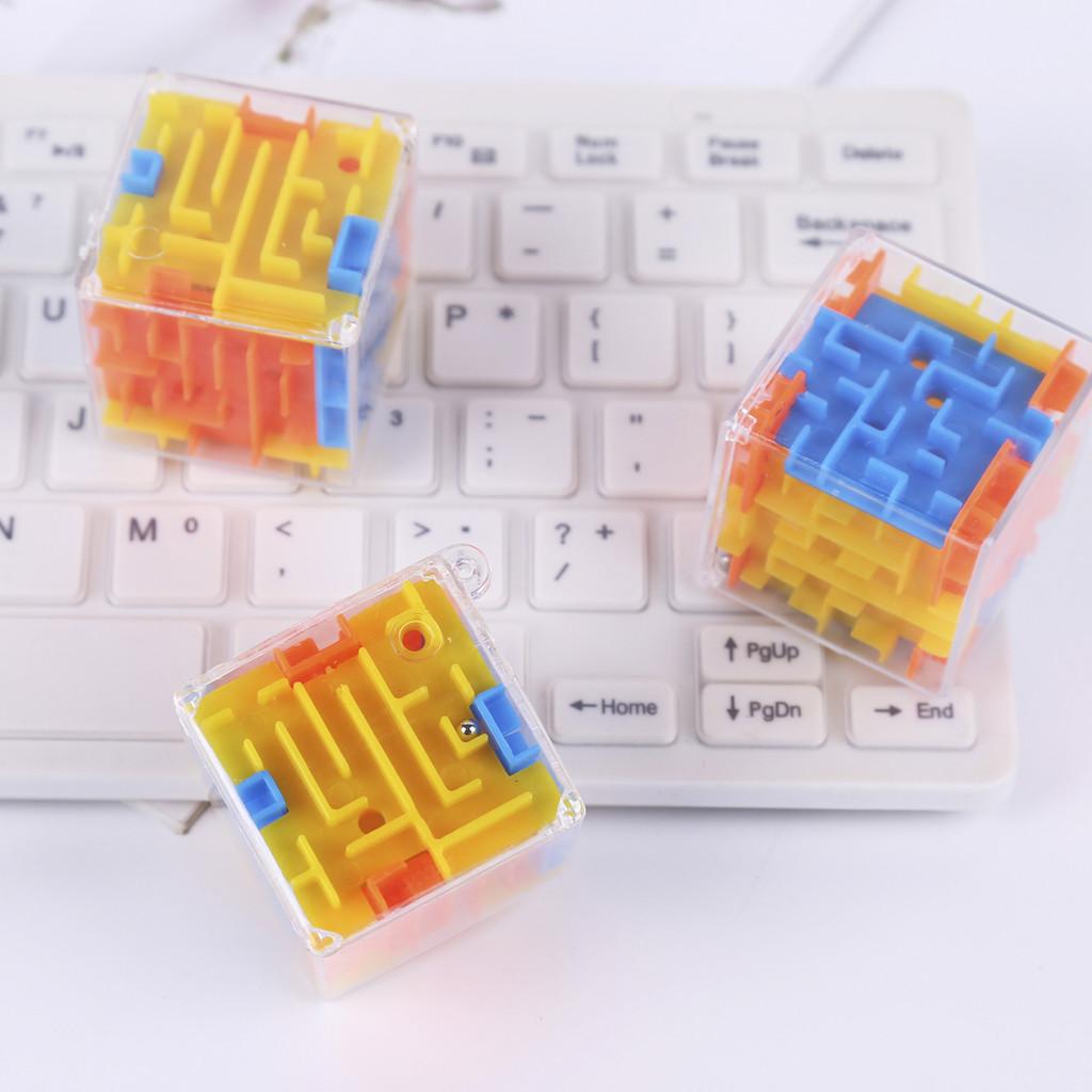 Six Three Sided Dimensional Maze Ball Track Toy For Mental Exercise Idea Gift