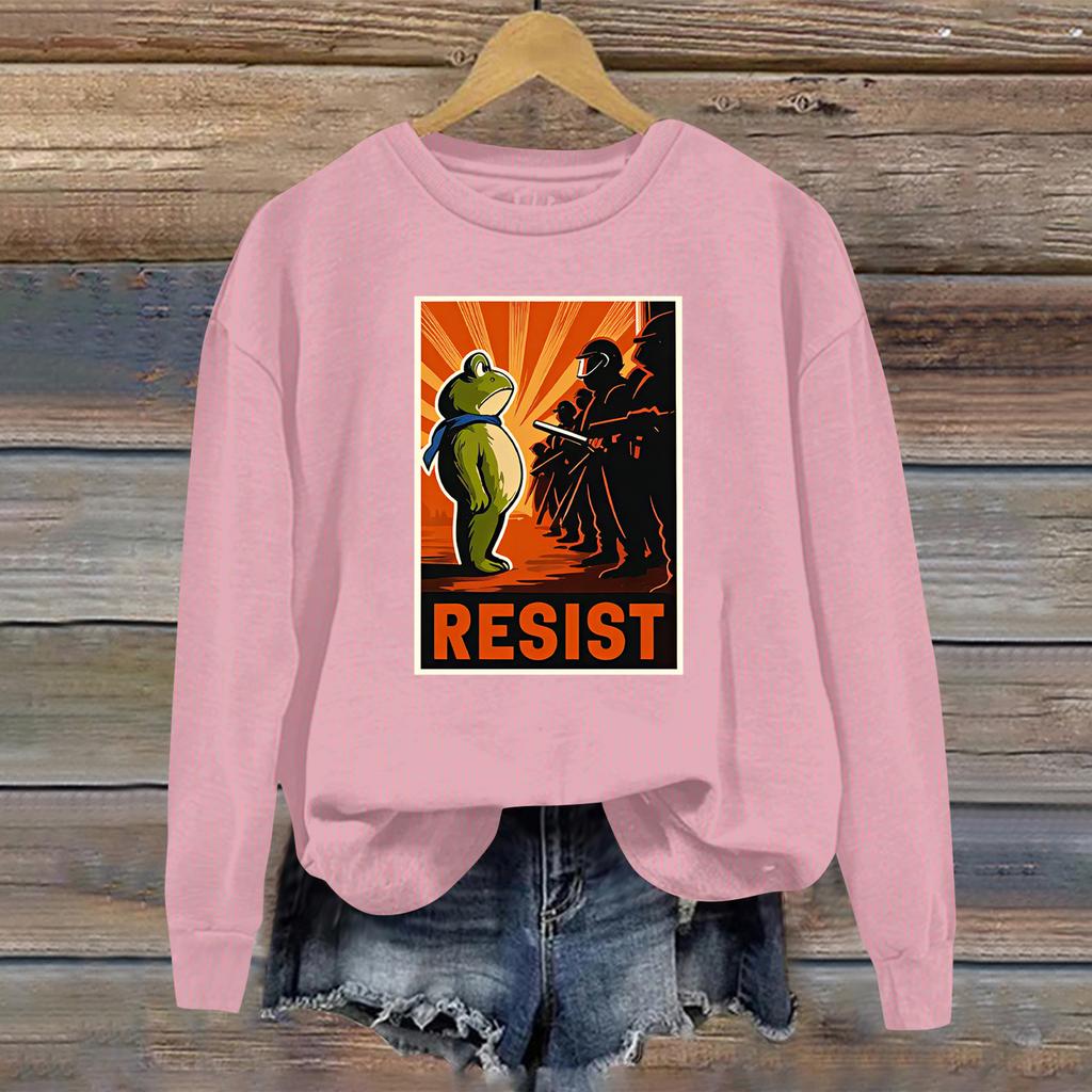 Women's Fashion Daily Versatile Casual Sweatshirts Long Sleeve Round Neck Top Sweatshirts