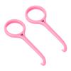 2 pezzi Rimuovi Allineatori Professionale Strumento Rimuovi Apparecchi Ortodontici e Mantenitori Strumento per la Cura Orale Rosa