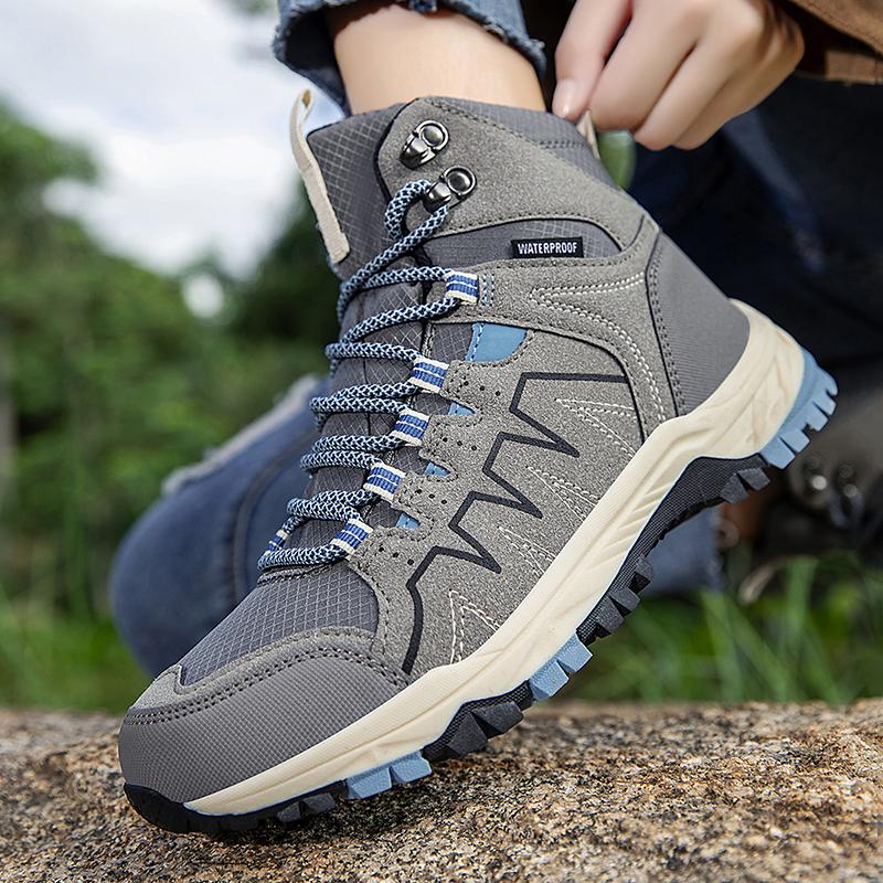 Waterproof Unisex Hiking Shoes Outdoor Trekking Shoes Men Women Ankle Hiking Boots