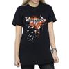 DC Comics Womens/Ladies Batman Arkham Knight Halloween Logo Art Cotton Boyfriend T-Shirt