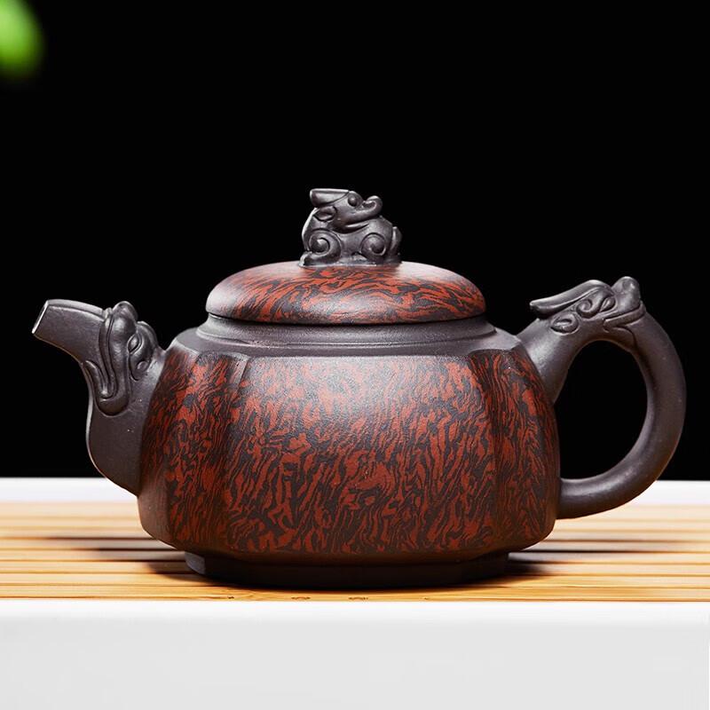 Li Jing Handmade Yixing Zisha  Dragon Zun  Blended Clay Teapot