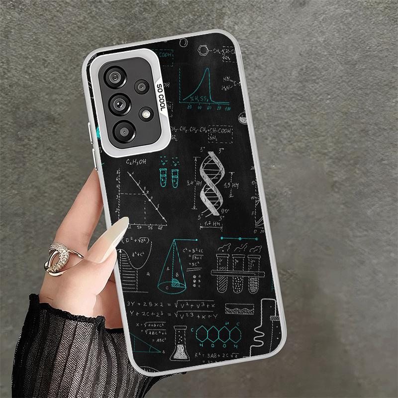 Physics Chemical Mathematics Shockproof Phone Case for Samsung A17 A16 A15 A14 A37 A57 A36 A56 A26 A35 A55 A25 A34 A54 A24 A13 A