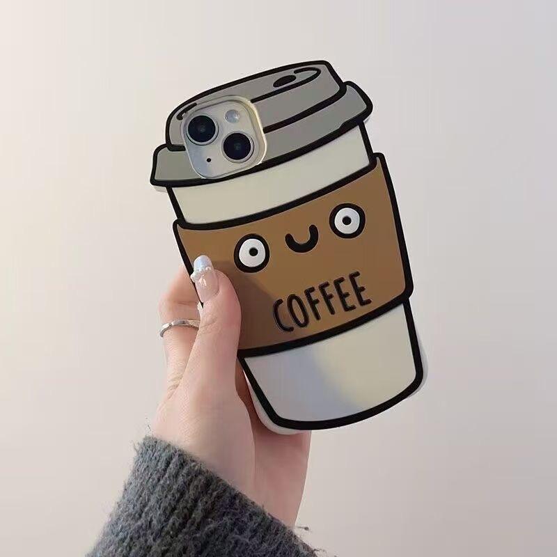 Creative Coffee Mug Shape Potato Shape Phone Case for 17promax 16 15 14 13 12 Cute Style Popular Phone Case