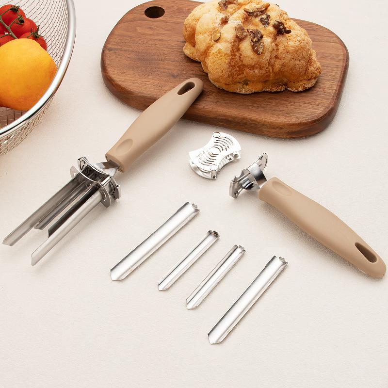 Stainless Steel Fruit Corer Tool Adjustable Bell Pepper Pitter, Kitchen Nuclear Remover for Dates Tomato Potato Pear Grapes
