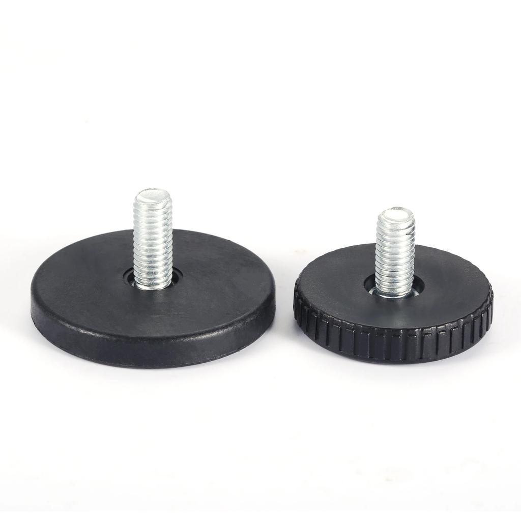 4 Pezzi Piedini Livellanti Regolabili a Vite per Mobili Scorrevoli per Libreria Tavolo Sedia Gambe Divano Letto Filettatura M8*16mm/18mm Base 40mm/50mm