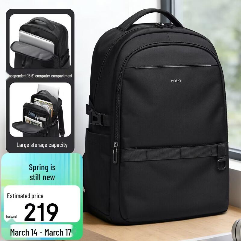 POLO Men s Casual Travel Backpack (Fits 15.6-16 inch Laptops)