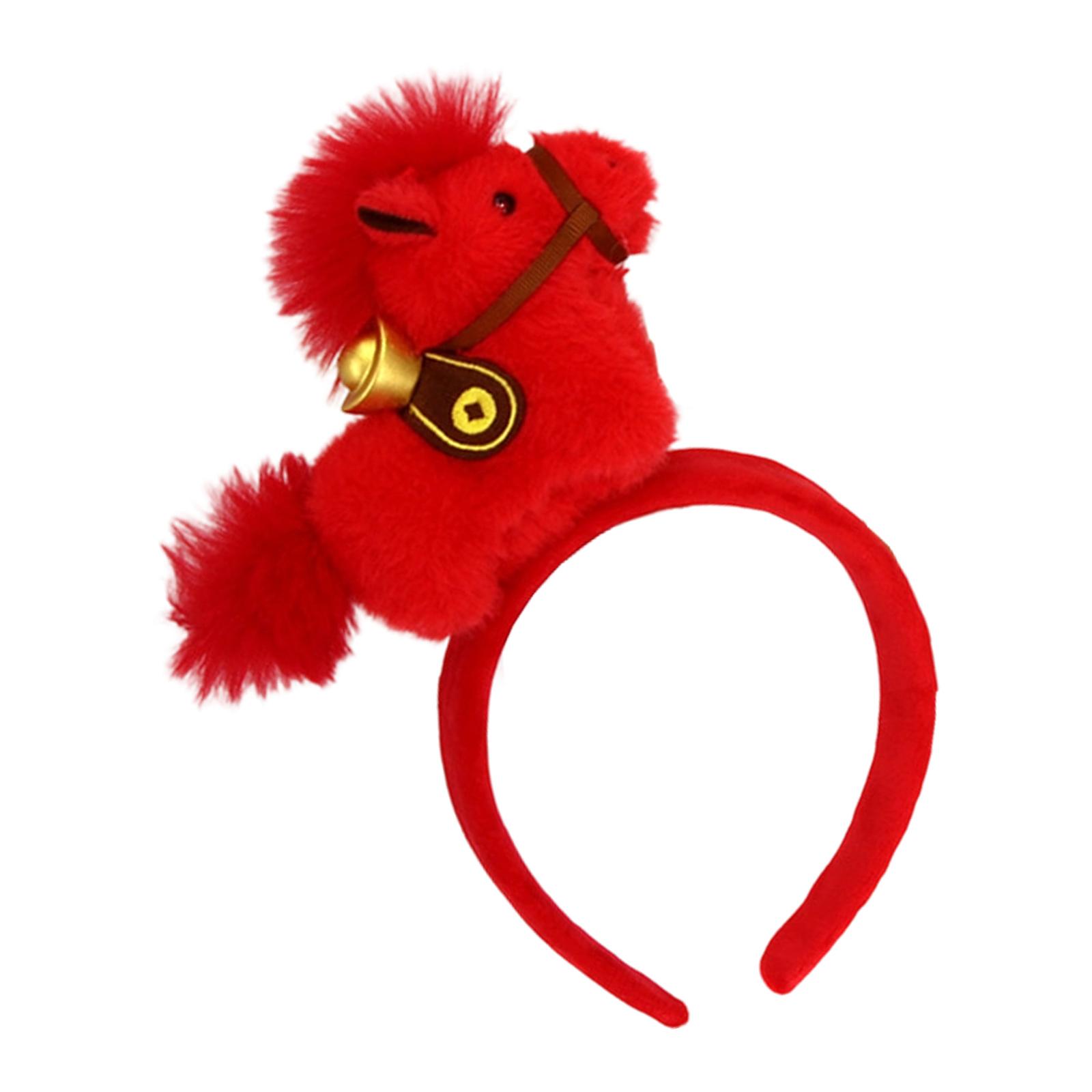 

Realistic Horse Hairband Zodiacs Design For Role Play And Daily Wear Cultural Decoration Photo Props красный