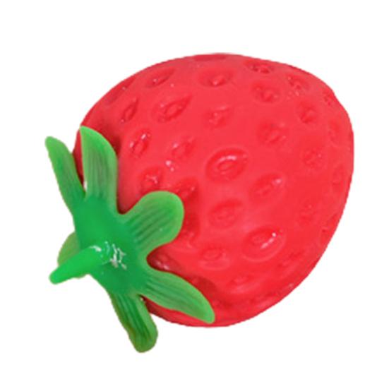 Decompression Toy Soft Comfortable Touch TPR Rubber Strawberry Stress Fidget Toy for Child