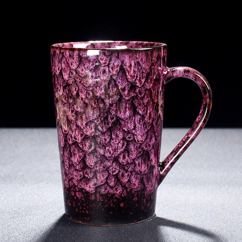 Creative Ceramic Jianzhan Color-Changing Mug - Versatile Tea, Coffee, or Water Cup for Home and Office
