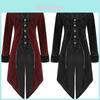 Vintage Herren Frackjacke in elegantem Schwarz für Gothic Steampunk Kostümpartys