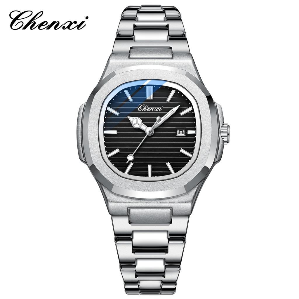 Chenxi Steel Belt Watch Couple Luminous Waterproof Simple Fashion Business Calendar Men'S And Women'S Quartz Watch