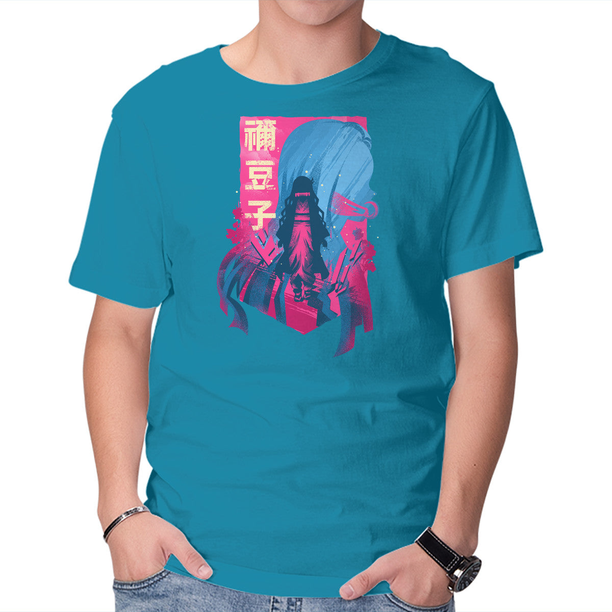 Unisex Crew Neck T-Shirt Demon Beauty Graphic Short Sleeve Casual Tee XS