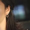 High-Quality Diamond Paved Hoop Earrings – Small, Niche, Luxury Feel Ear Jewelry