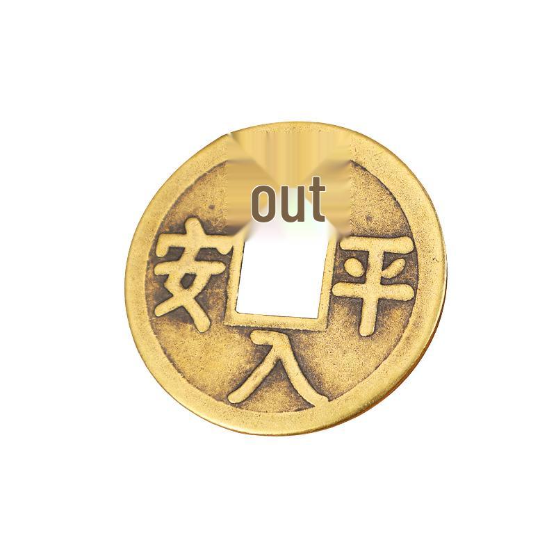 Ornamentos Artesanais de Cobre Real Antigo e Latão Moedas dos Cinco Imperadores