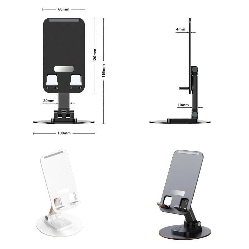 For 360 Adjustable Cell Phone Stand Angle Height Adjustable Holder Sturdy Phone Stand For Desk Compatible For Mobile Phones
