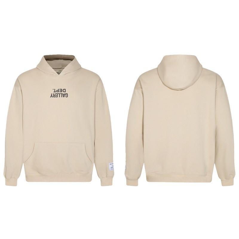 Graffiti Letter Print Hooded Sweatshirt Jacket Men Loose Fit Streetwear Long Sleeve Cotton Pullover