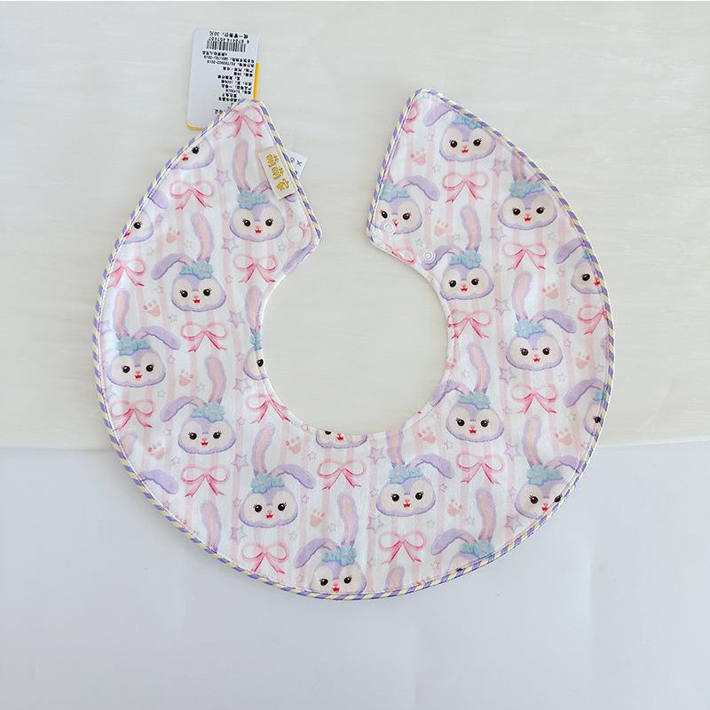 Korean-Style Baby Bib, Double-Sided Waterproof Gauze for 0-2 Years