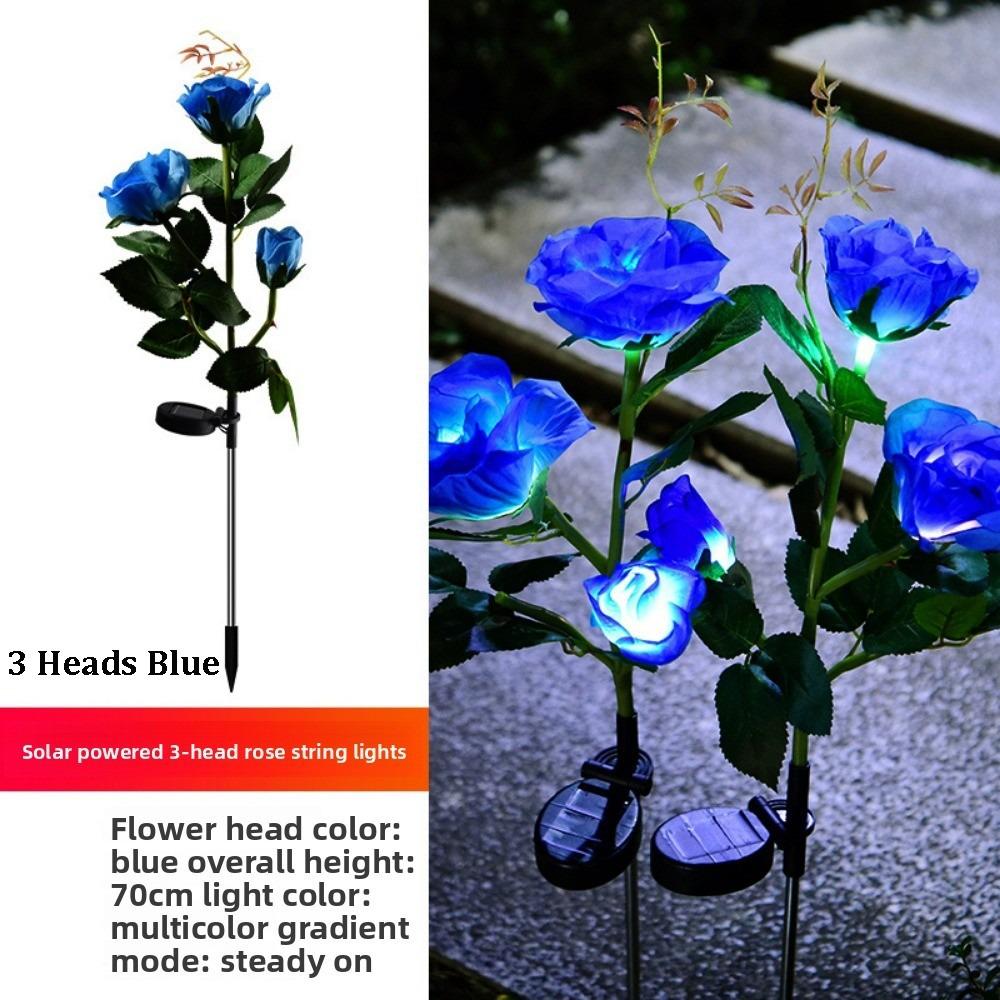 1/3 Heads LED Simulated Solar Lights Waterproof 5 Colors Outdoor Decorative Solar Light Lawn Decoration Landscape Light