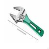 Short Handle Adjustable Spanner Heavy Duty Plumbing Wrench NonSlip Grip Wide Opening