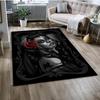 Gothic Female Skull Horror Dead Girl Floor Mat 3D