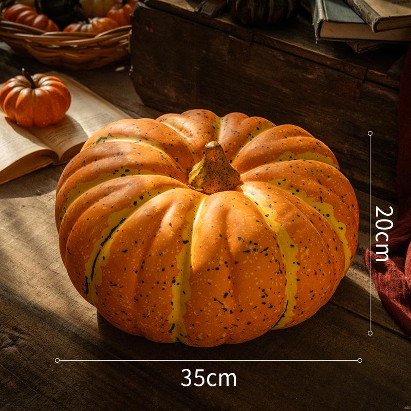 Pumpkin Ornament: Artificial Harvest Decor for Home, Farmhouse, and Supermarket