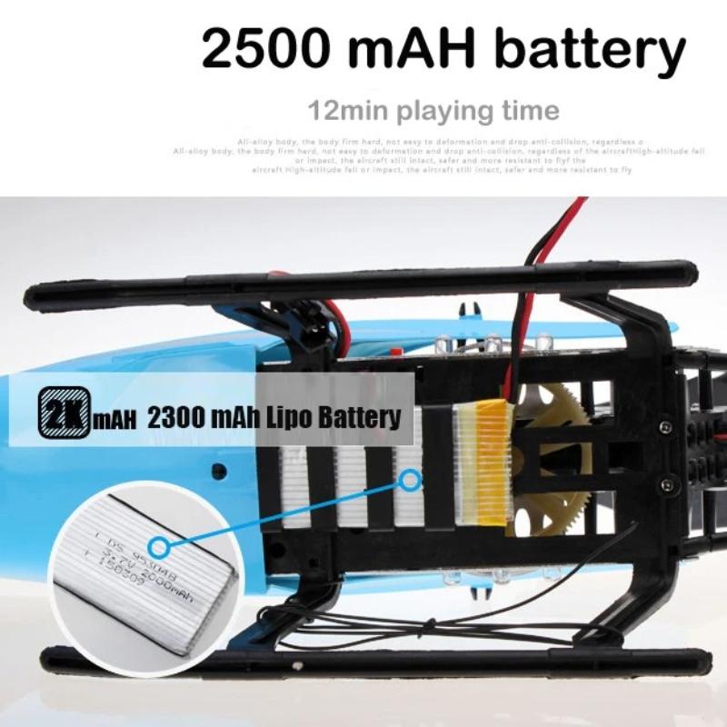 Rc Helicopter With Remote Control Extra Durable Big Plane Toy For Kids Drone Model Outdoor 3.5CH 80cm Aircraft Large Helicoptero