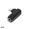 2Pcs DC Female to Type-C Male Adapter PD 100W, Lenovo Square Input to USB C Charging Converter for Laptop