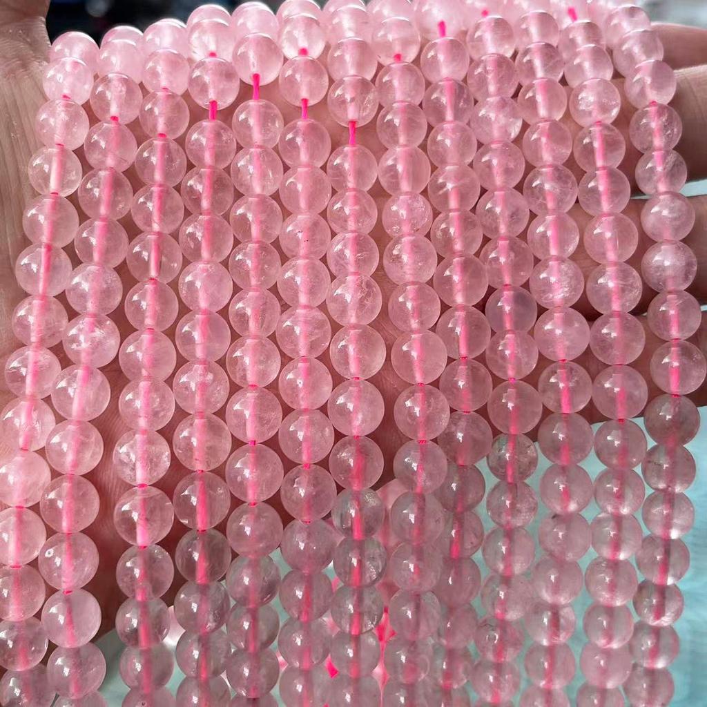 Hibiscus Pink Crystal Round Beads for DIY Jewelry Accessories
