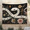 White Snake Tapestry: Snake Magic Art