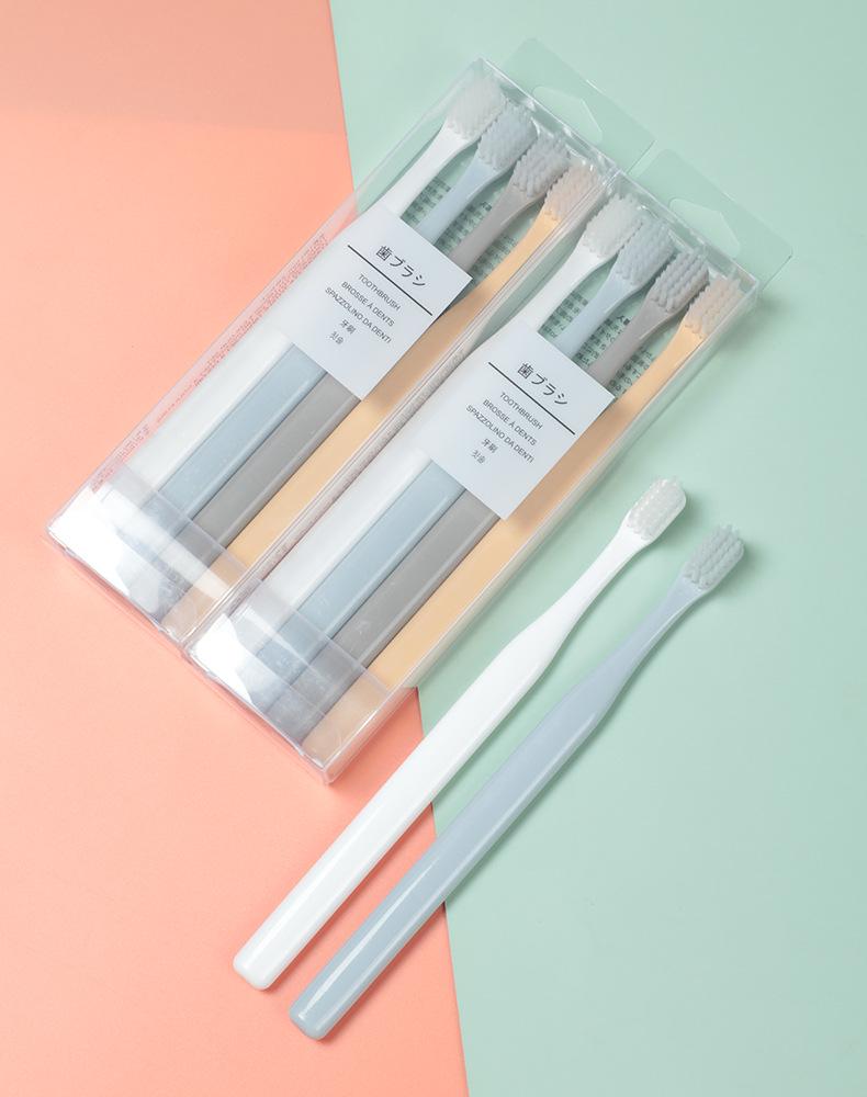 Nordischer Stil Buntes Zahnbürsten-Set - 4er-Pack