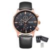 MEGIR Fashion Men Watches Chronograph Leather Strap Sport Military Watch Waterproof Quartz Wristwatch Clock Reloj Hombre 2011