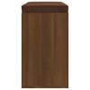 Shoe Bench Brown Oak Effect 103x30x48 cm Engineered Wood